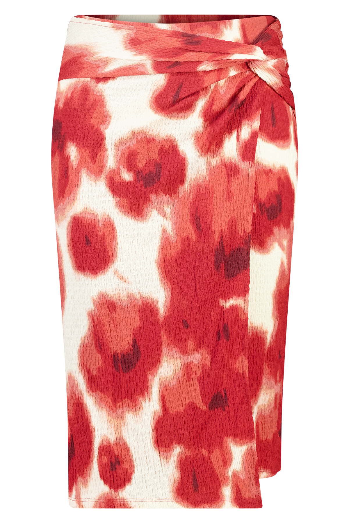 Wikkelrok met print Multi Red