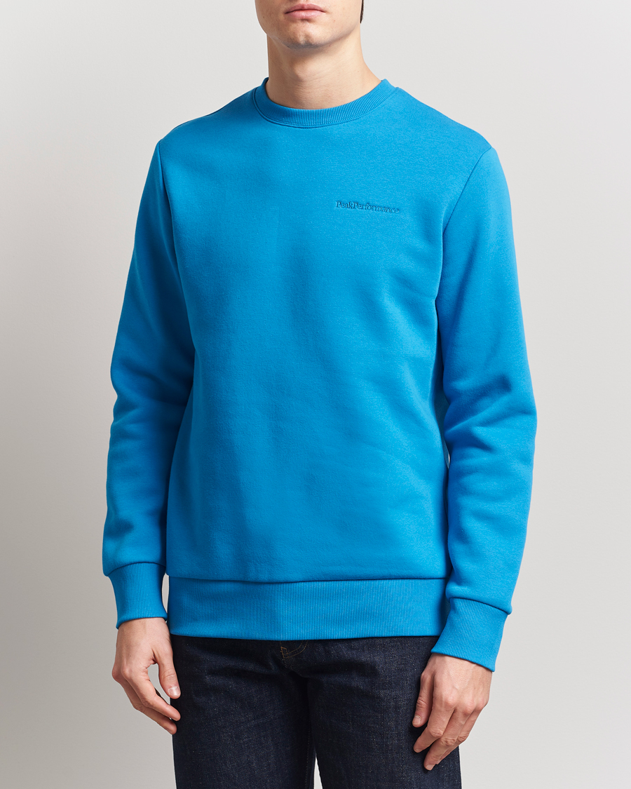 Peak Performance Original Crew Neck Sweatshirt Brilliant Blue