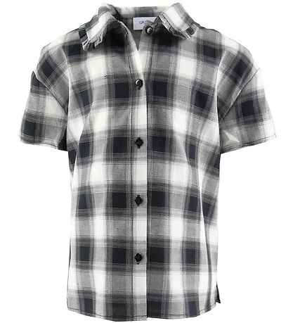 Grunt Bluse - Ditte - Schwarz/Weiß m. Karos