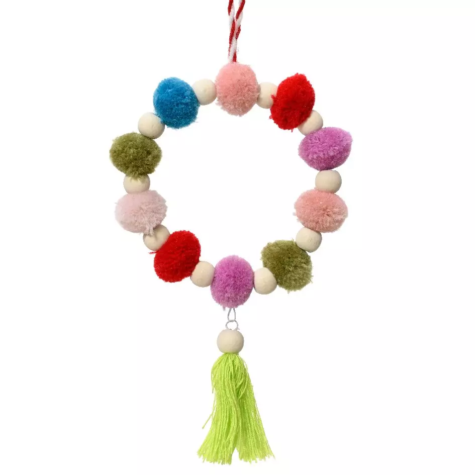 Suspension (H19 cm) Flamengo de Noël Multicolore