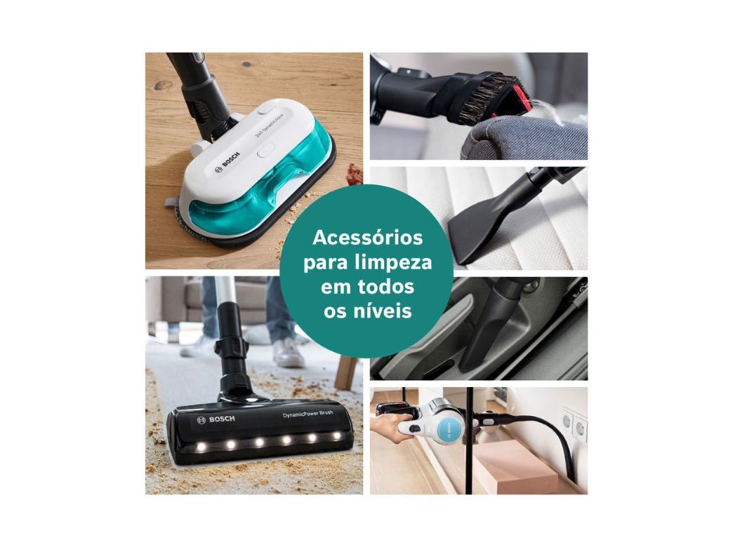 ASPIRADOR VERTICAL BOSCH BCS71HYG4 UNLIMITED 7 PROHYGIENIC AQUA