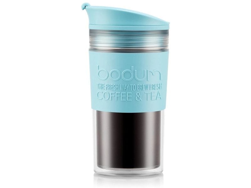 Bodum Travel Mug 0.35 l, Ice Blue Doppelwandiger Reisebecher