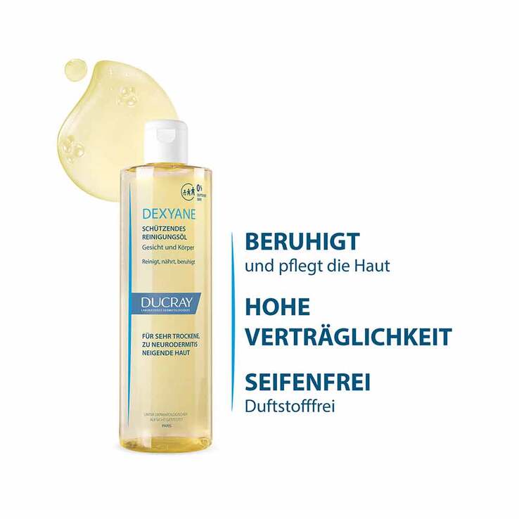 Ducray Dexyane Reinigungsöl schützend, 400 ml