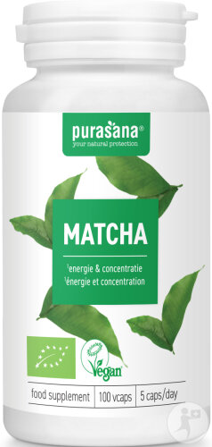Purasana Matcha 280mg Bio 100 Gélules