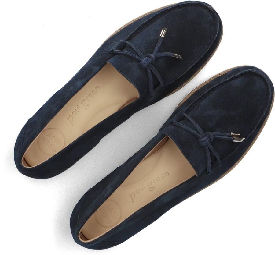 PAUL GREEN Loafers Dames 1202 Maat: 37 5 Materiaal: Suède Kleur: Blauw