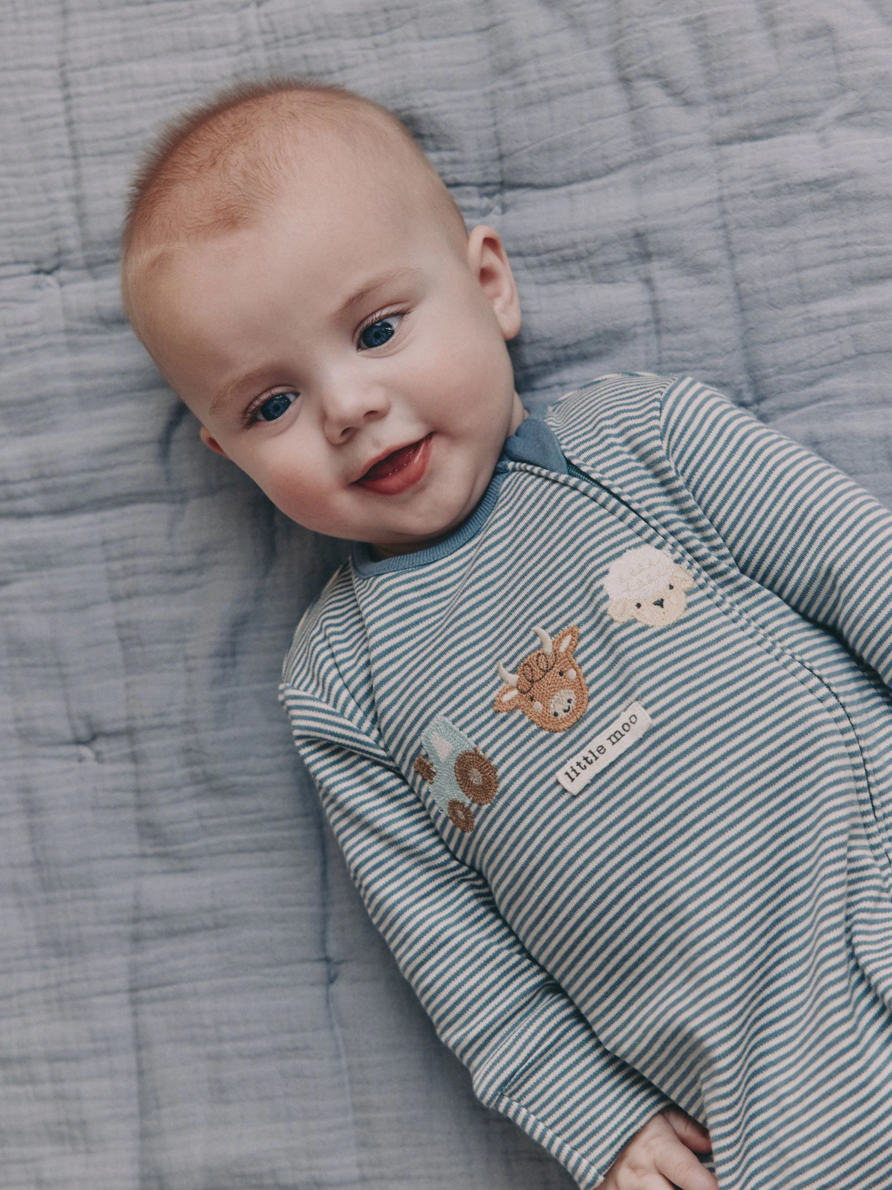 Mineraalkleurig - Verpakking van 4 Hamish-babypyjama's (0-2jr)