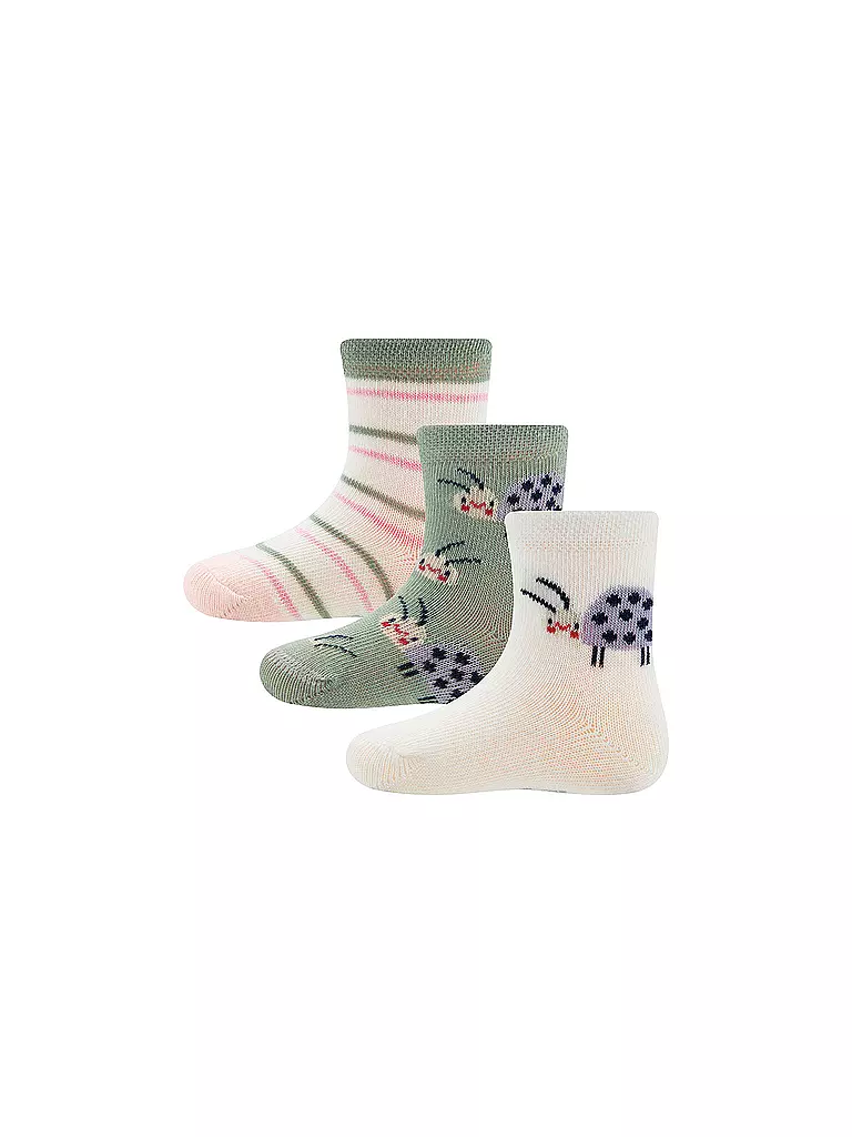 EWERS Mädchen Socken 3er Pkg hellgrün