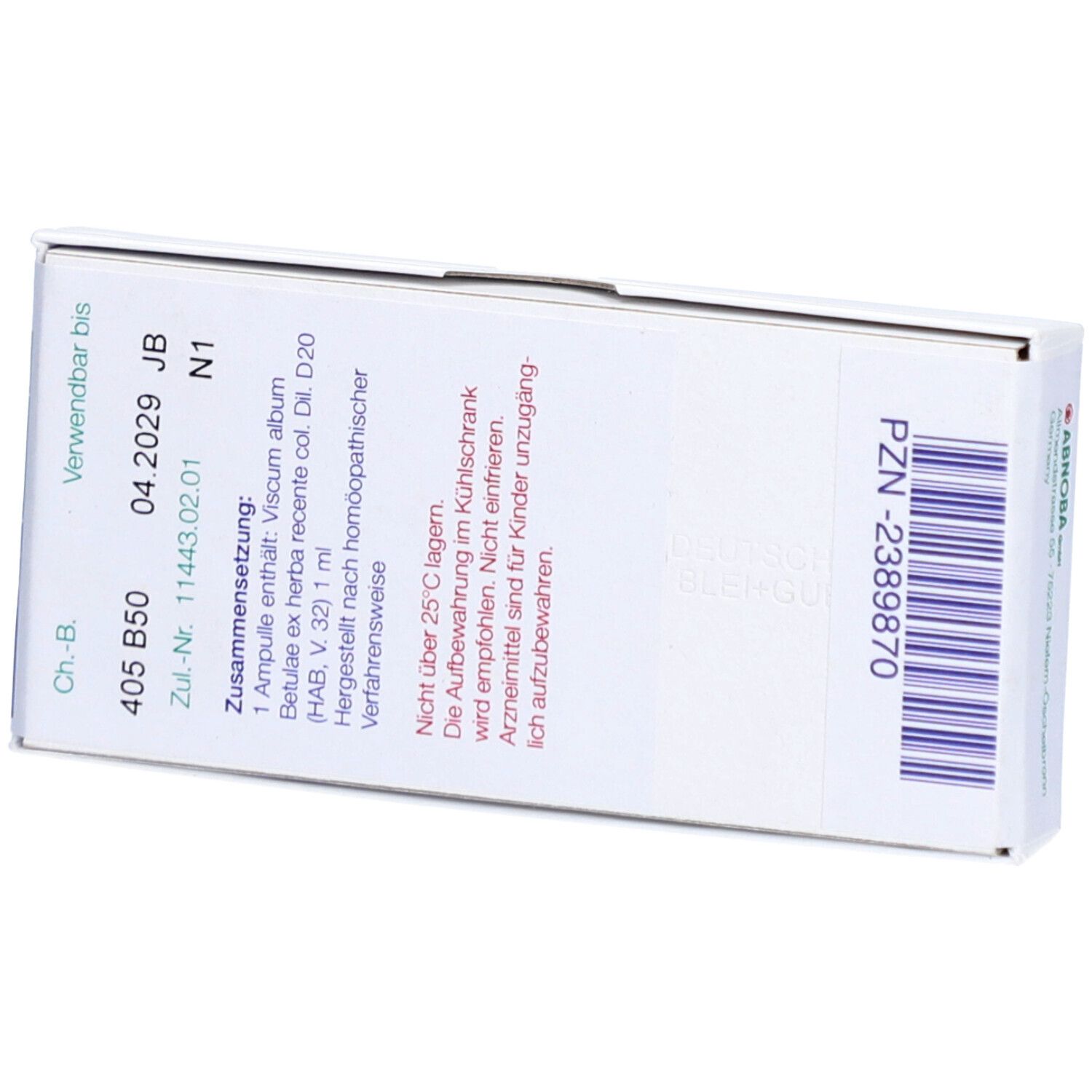 AbnobaVISCUM® Betulae D20 Ampullen