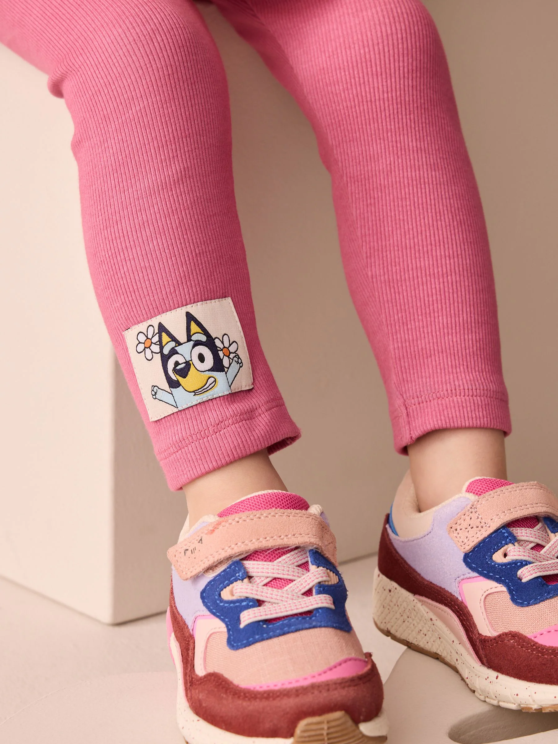 Ecru wit - Set met Bluey-top met lange mouwen en legging (3mnd-7jr)