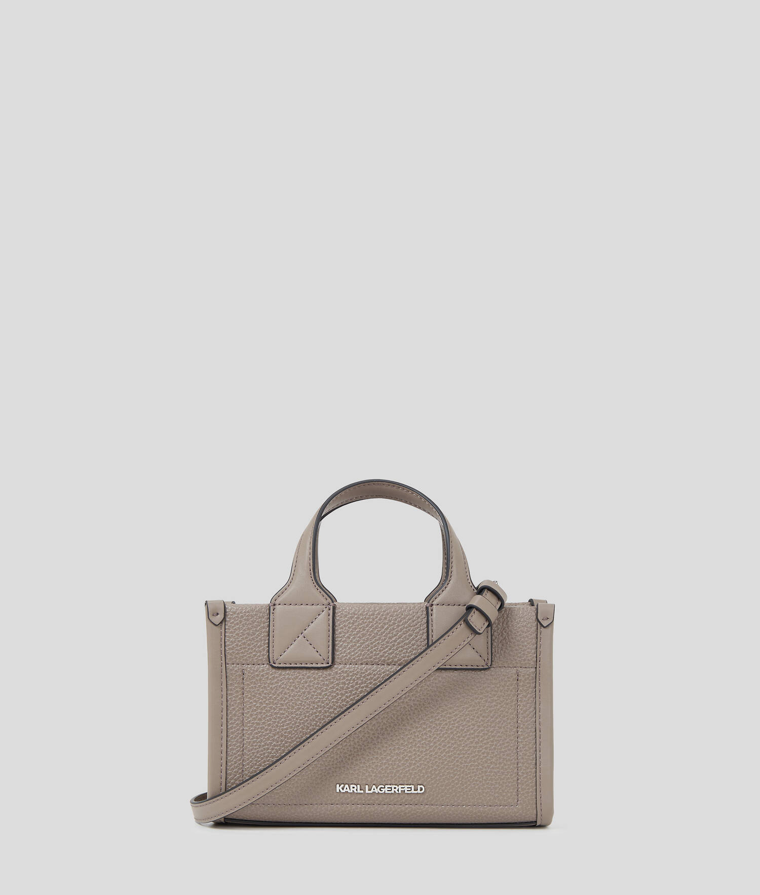 PETIT CABAS EN CUIR GRAINÉ K/SKUARE