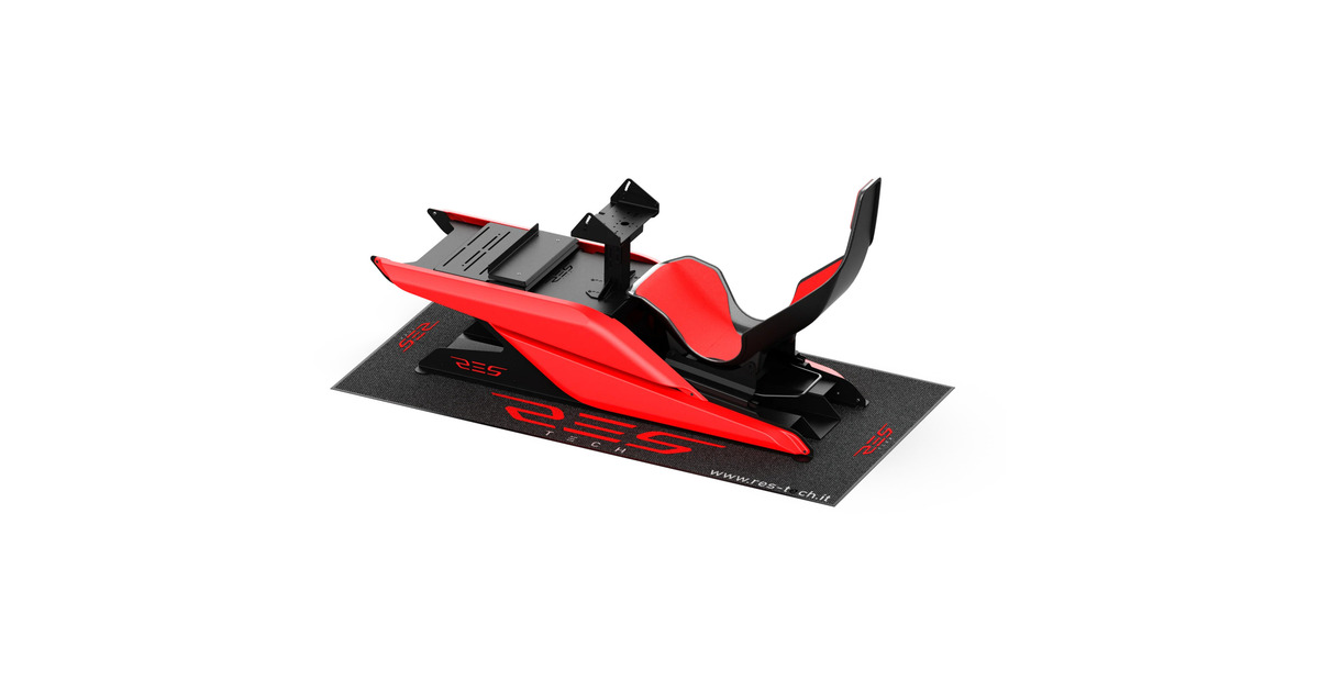 Res-TechX1 Pedal Support Flat Fixed bevestiging  (Zwart)