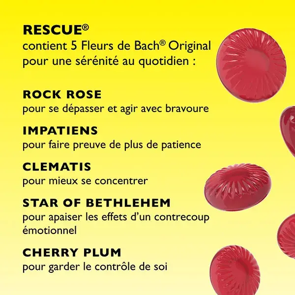 Pastilhas de Fruta Vermelha RESCUE