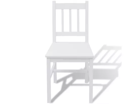 Jeu de salle à manger 7 pcs Pinède Blanc