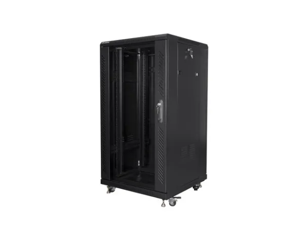 Lanberg - Rack kabinet - sort, RAL 9004 - 22U - 19
