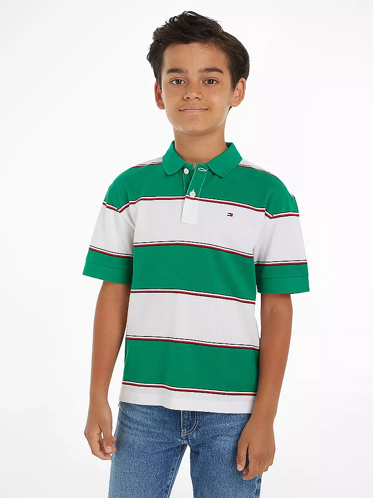TOMMY HILFIGER Jungen Poloshirt grün