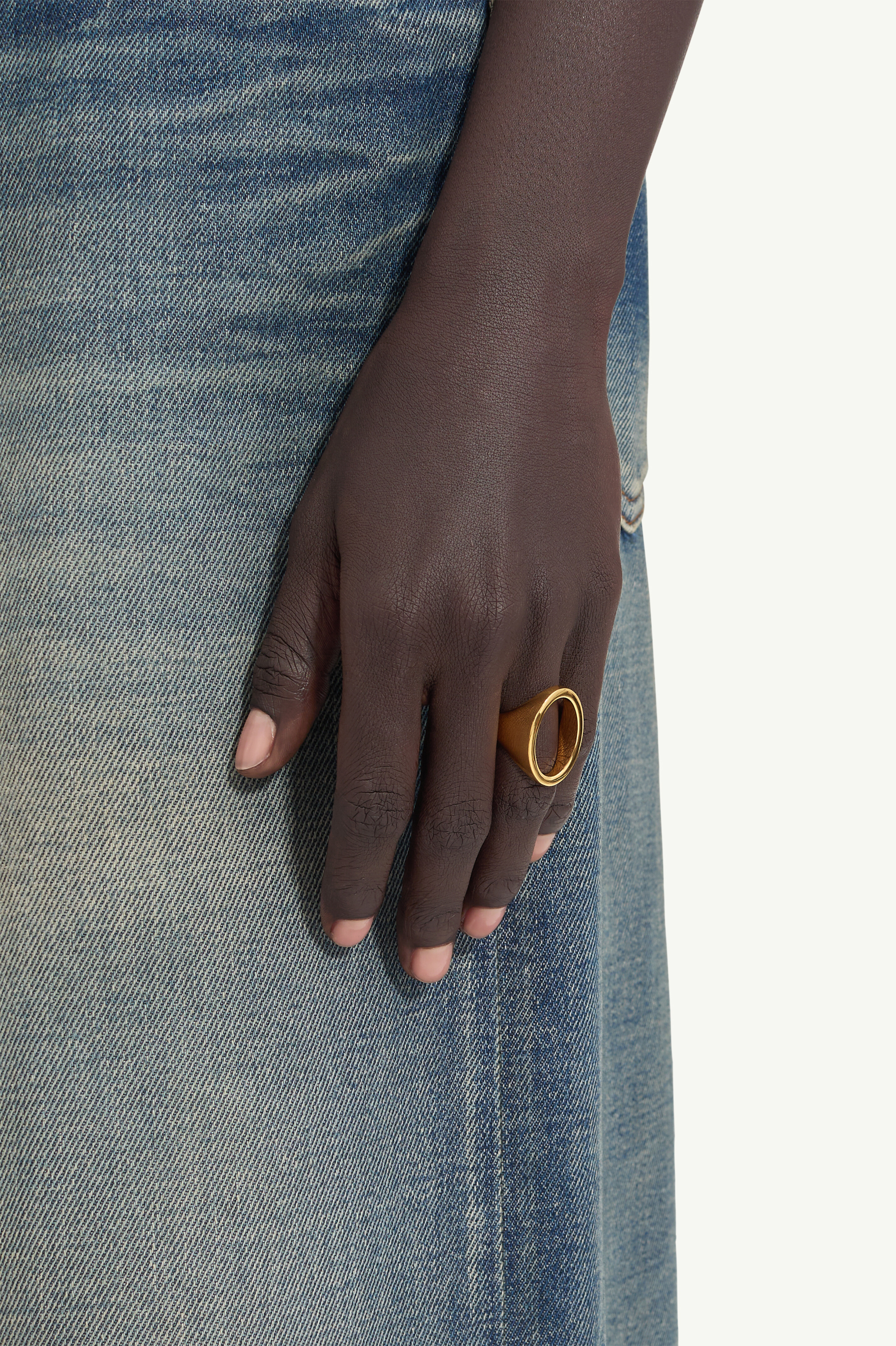 Bague chevalière pour femme | MM6 Or