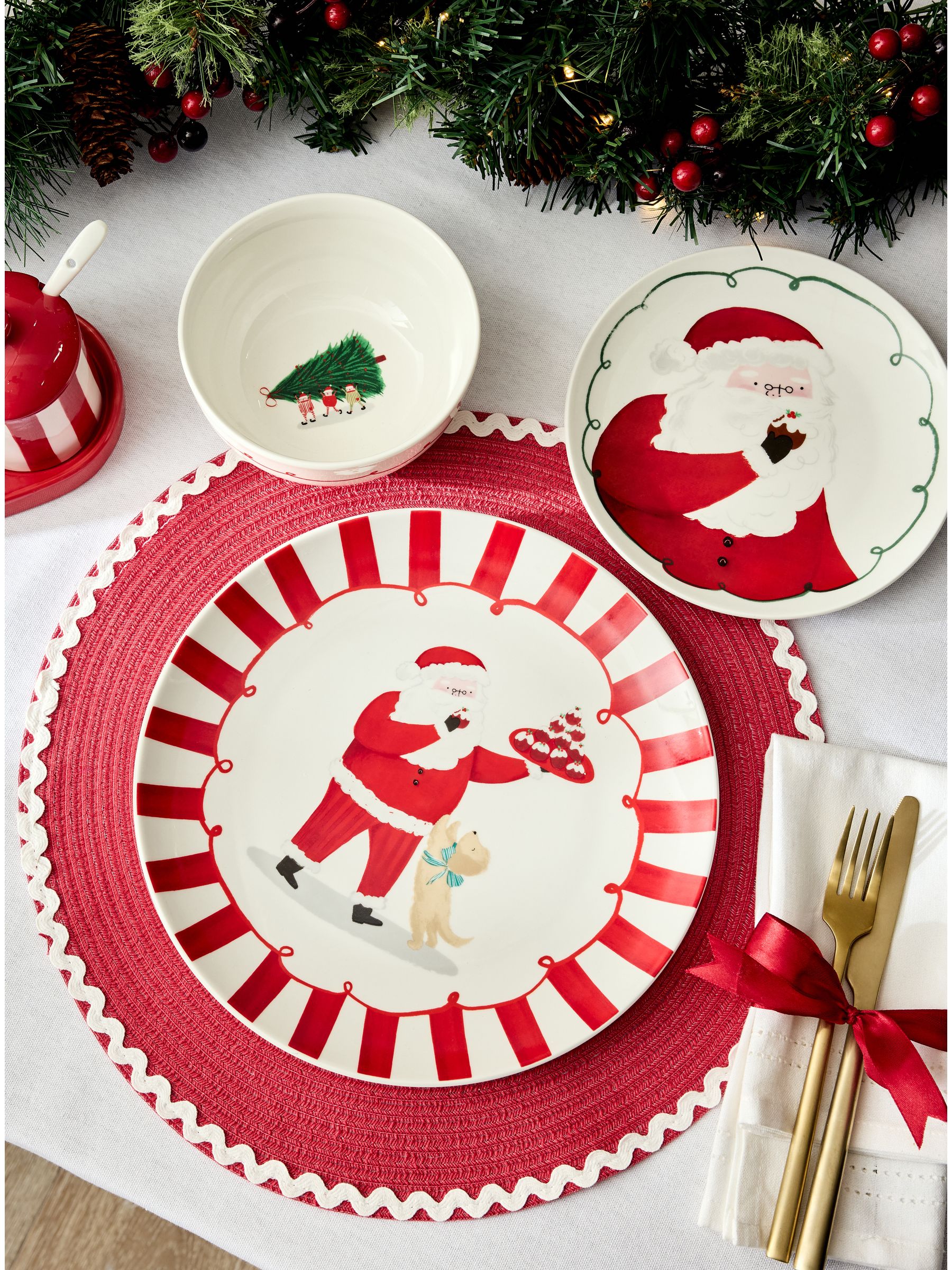 12 -delige Kerstman dinerset