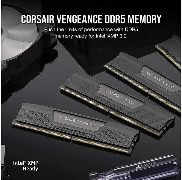 CORSAIR Vengeance - DDR5 - sæt - 32 GB: 2 x 16 GB - DIMM 288-PIN - 6800 MHz / PC5-54400 - CL40 - 1.4 V - sort