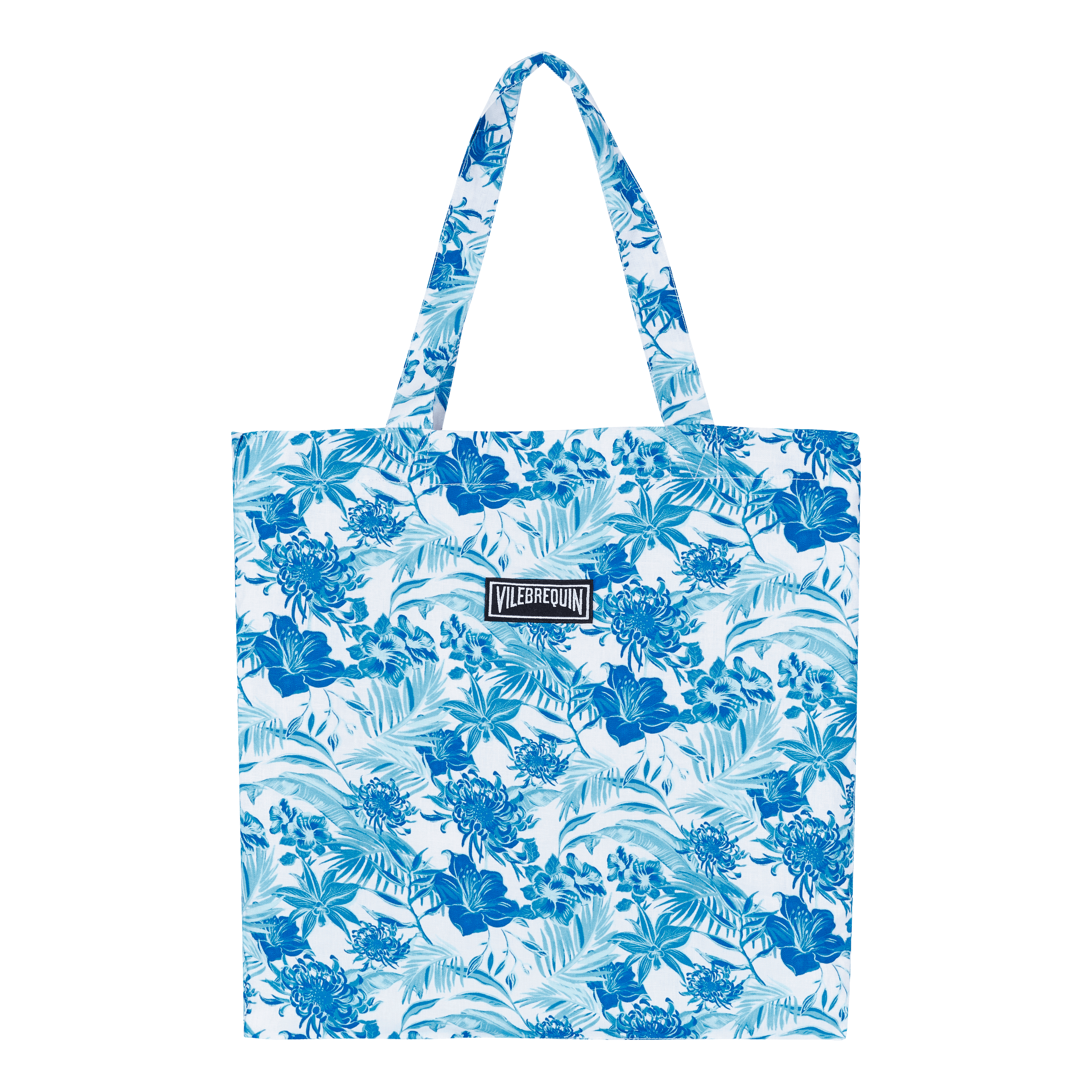Tote bag de Plage en Lin Unisexe Tahiti Flowers