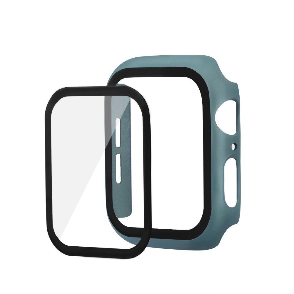 Apple Watch (44mm) Hardcase Bumper   Display Schutzfolie - Grün / Grau