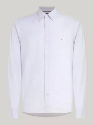 Camisa Slim Fit com Microestampa Flex