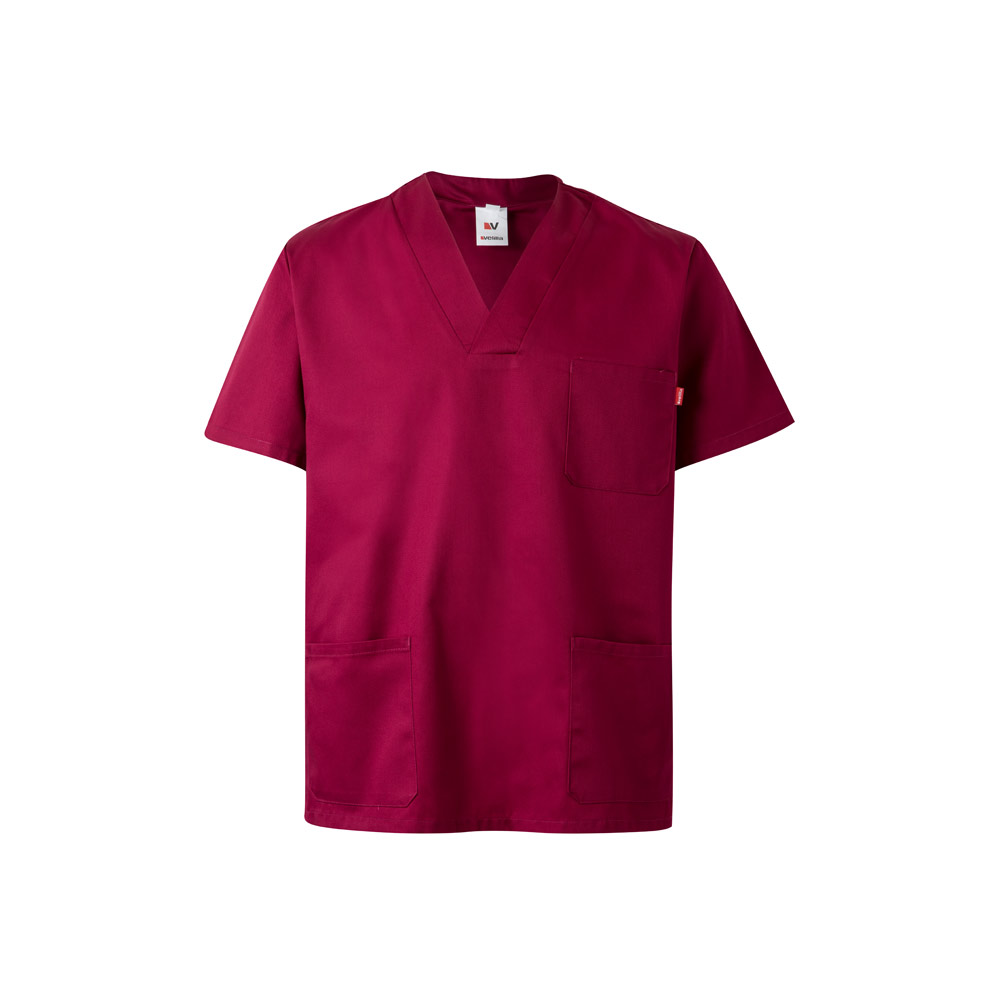 Velilla 36132 - Tunique en sergé (190g/m²) à manches courtes, en polyester (65%) et coton (35%)
