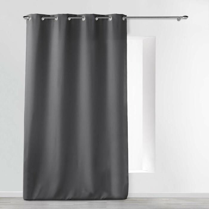 RIDEAU OEILLETS 140X280CM UNI ESSENTIEL BETON