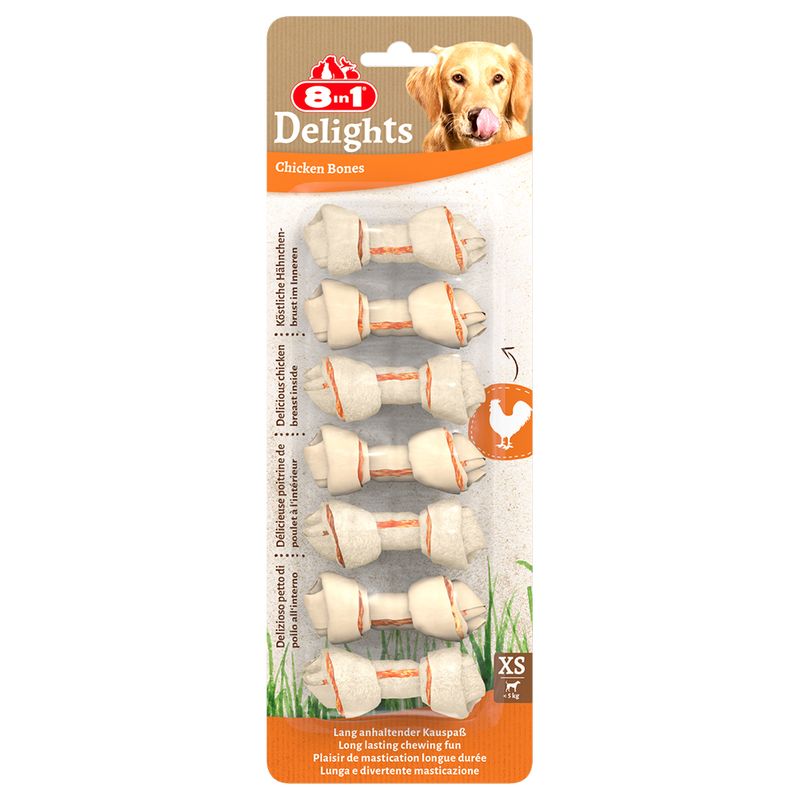 Os fourrés 8in1 Delights, poulet XS à prix discount sur bitiba.fr