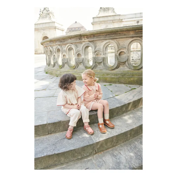 Copenhagen Colors Cardigan Ajouré | Rose pâle