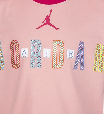 Jordan Sweatshorts/T-Shirt - Mädchen Bff - Rush Pink m. Print