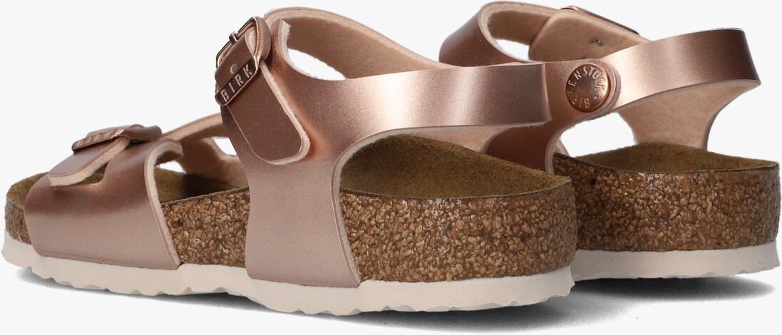 BIRKENSTOCK ros&eacute;gouden birkenstock sandalen rio kids