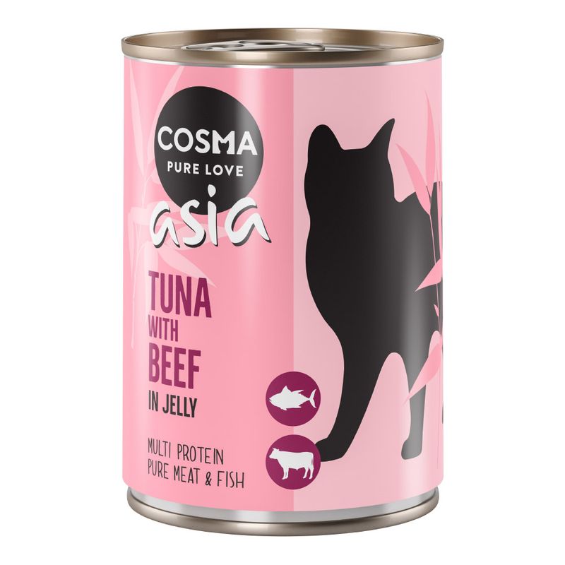 Lot Cosma Thai/Asia en gelée 24 x 400 g
