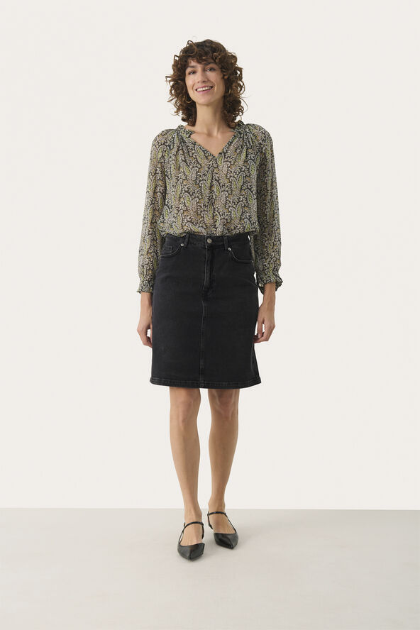 Part Two LejaPW SK Washed black denim