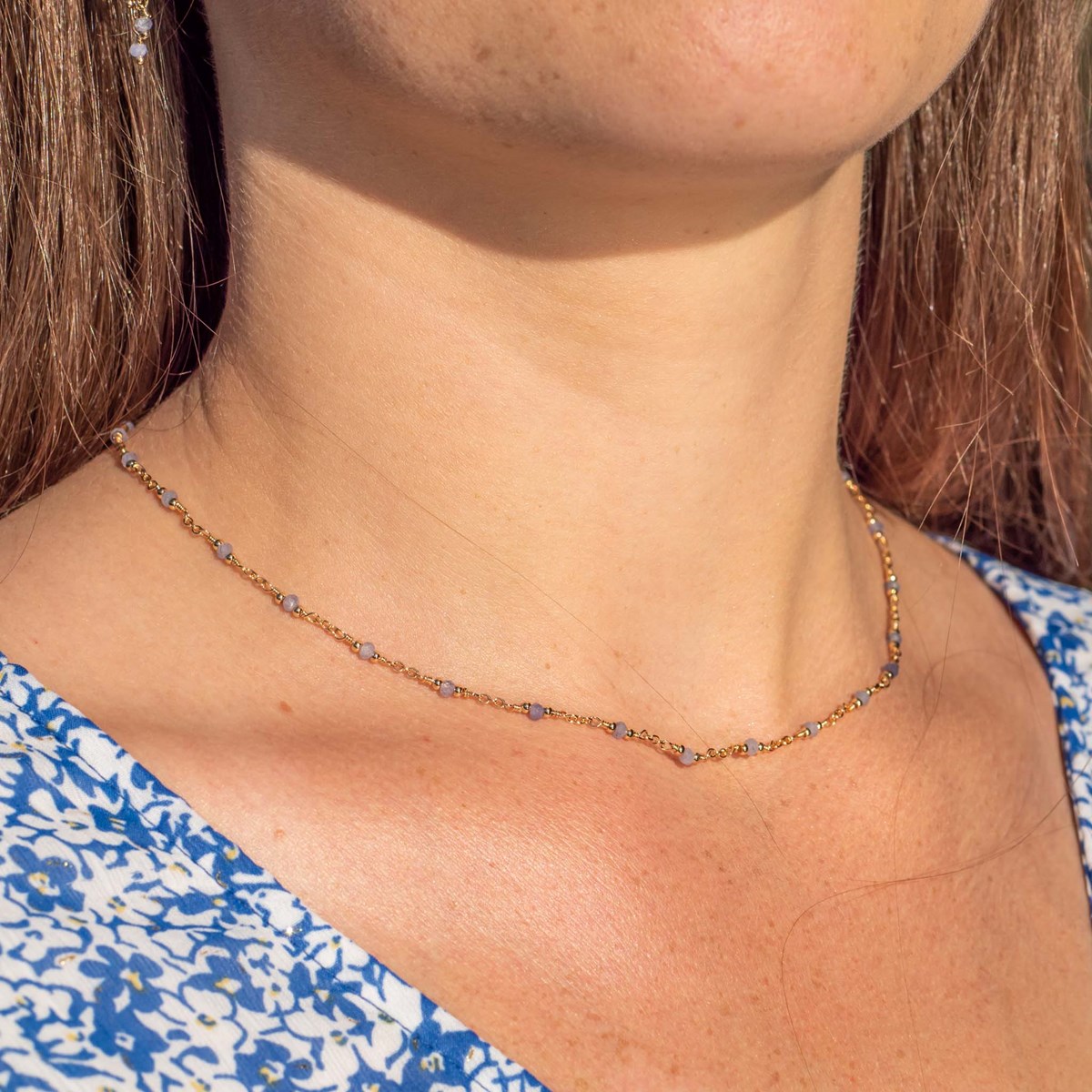 Collier Bianca en pierres Tanzanite