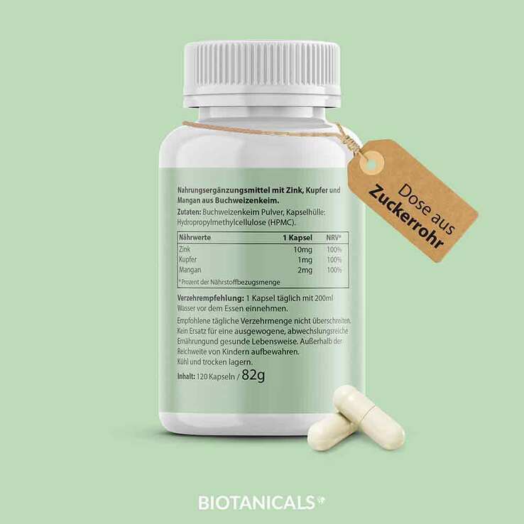Biotanicals Zink Kapseln, 120 St