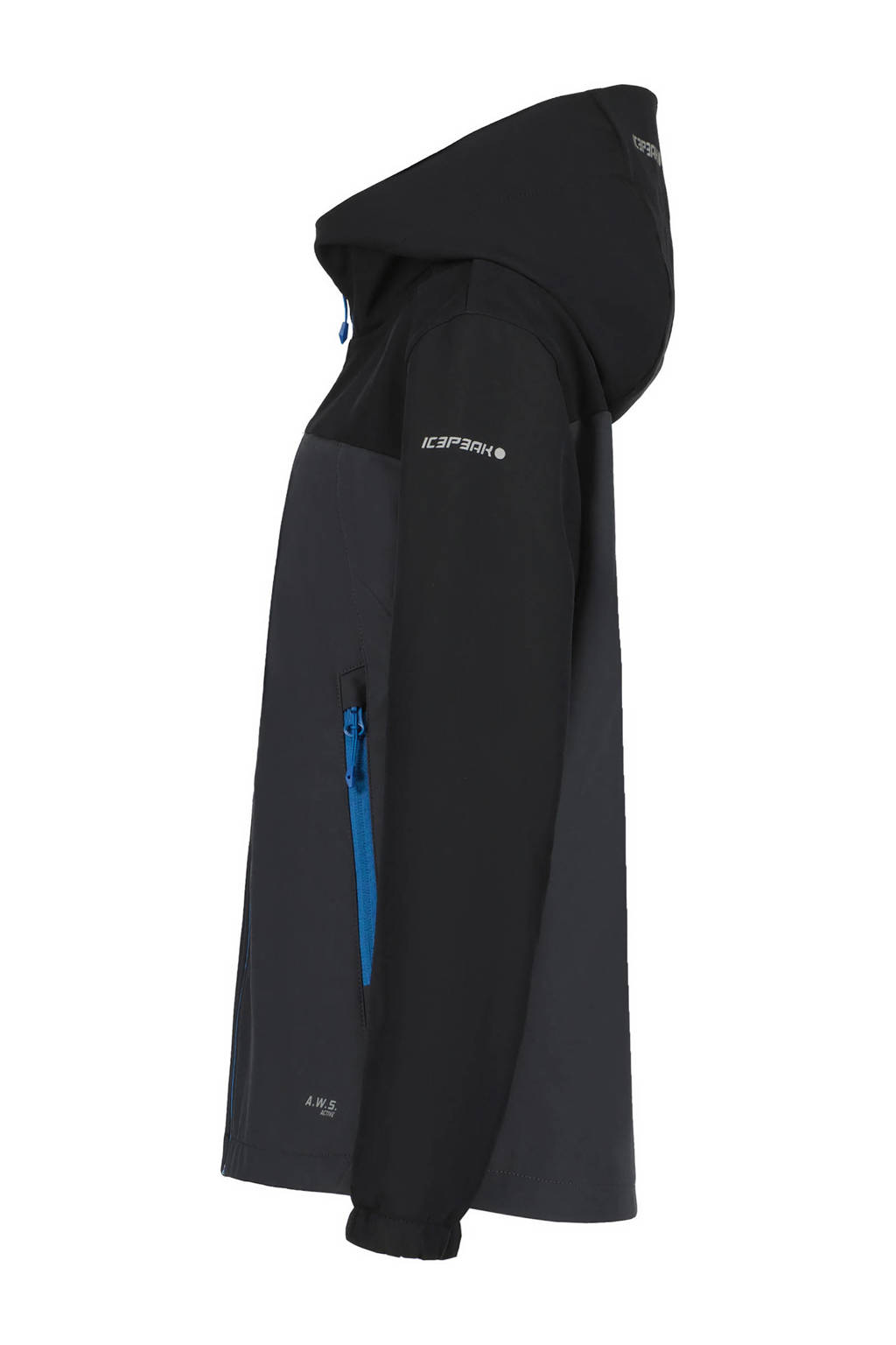 Icepeak softshell jas Konan jr antraciet