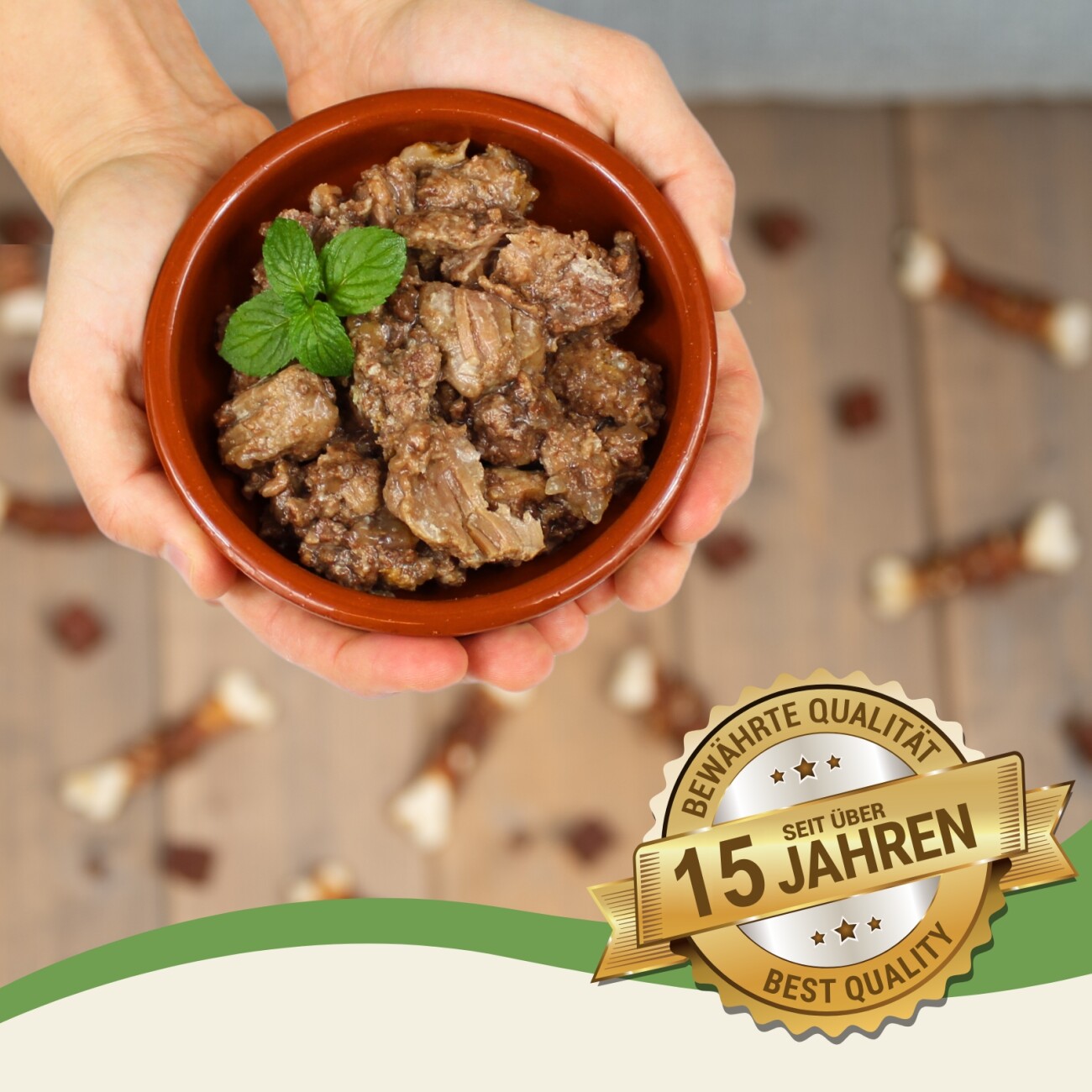 Lyra Pet Lecker.Pet Josie's 100 % Muskelfleisch Rind Hundefutter Nassfutter 6x400 g