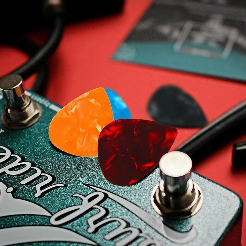 (16er Set) Gitarren Plektrum Musik Celluloid Pick Saiten Plektren - Bunt