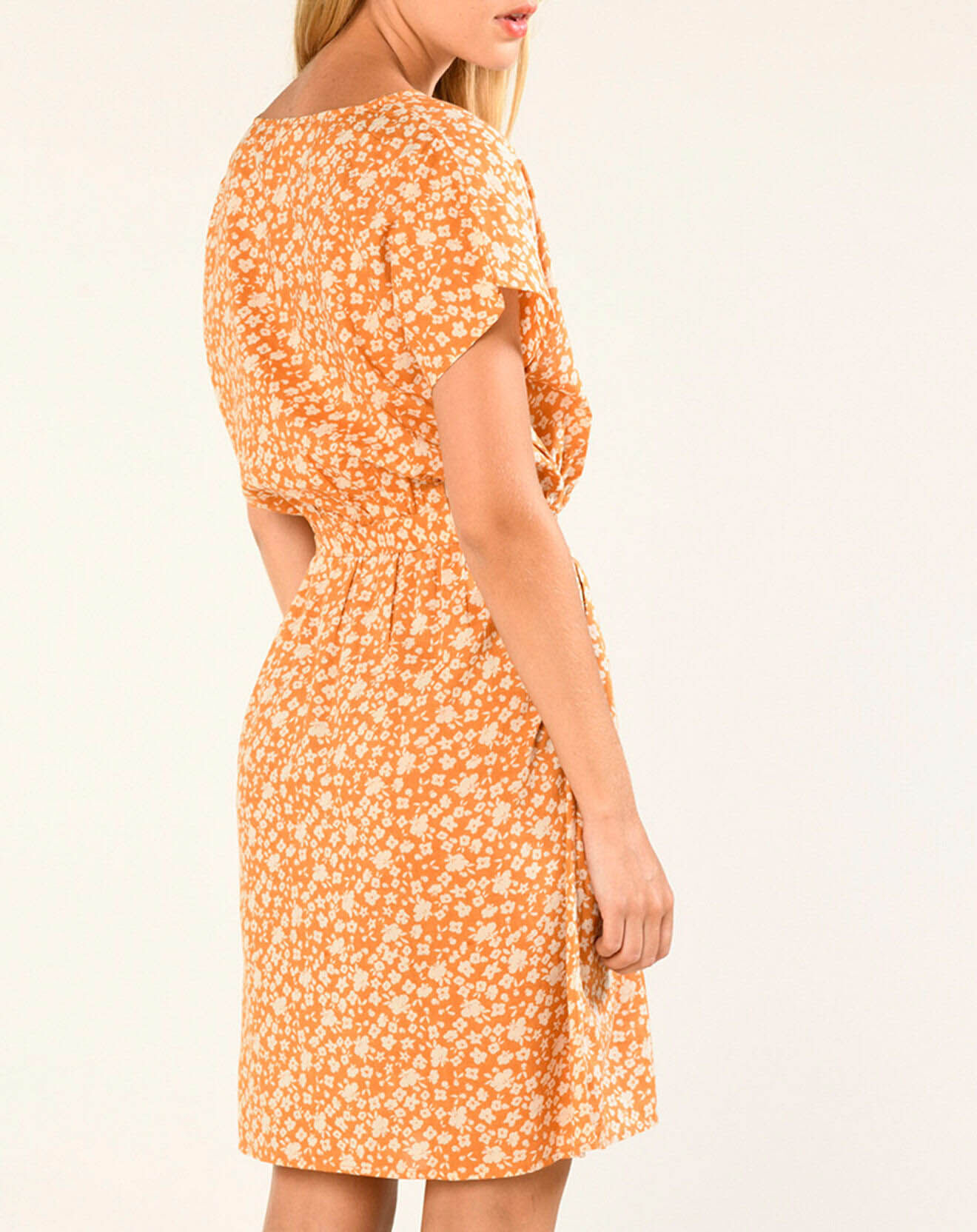 Harris Wilson Robe Lancel à fleurs orange