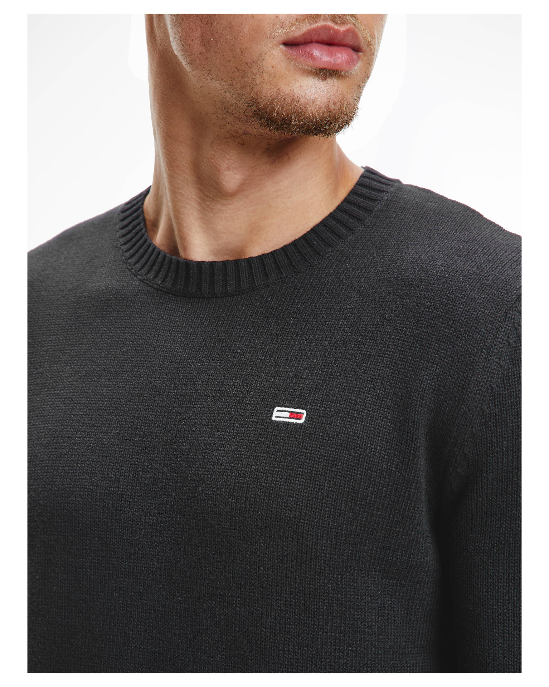 Tommy Jeans| Herren Strickpullover ESSENTIALS aus Bio-Baumwolle