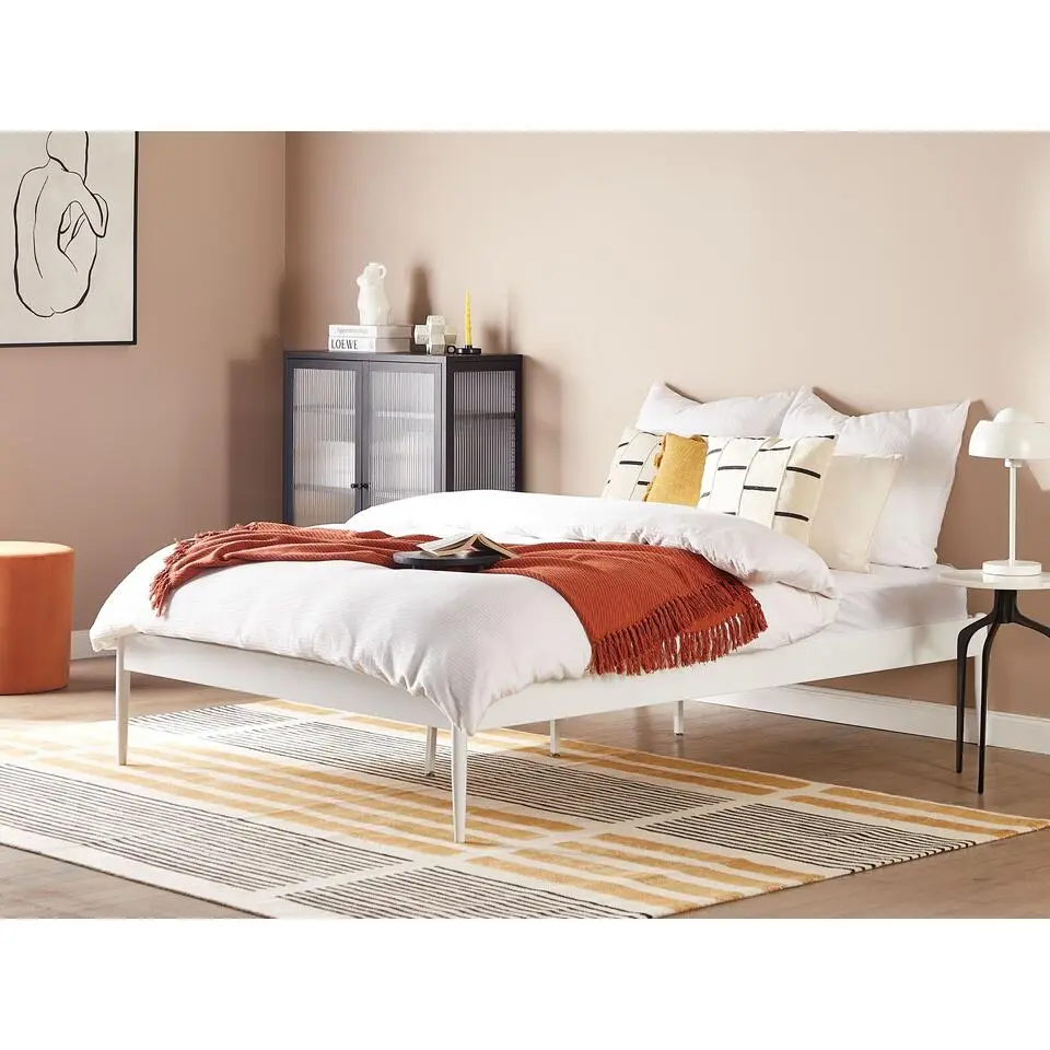 VAURS - Tweepersoonsbed - Wit - 140 x 200 cm - Staal