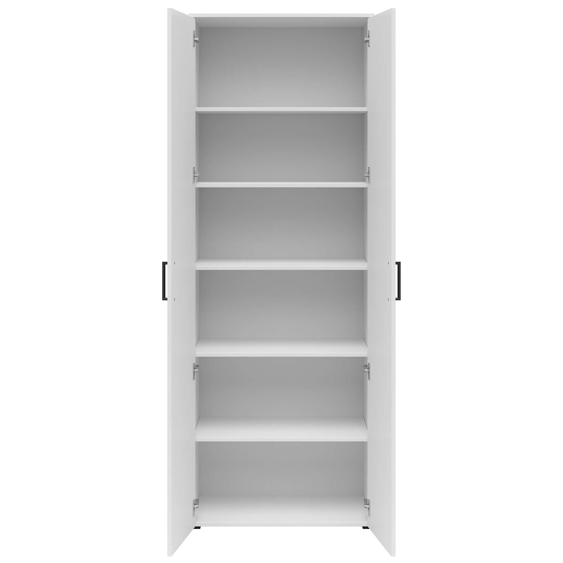 Drehtürenschrank - weiß - Breite 70 cm