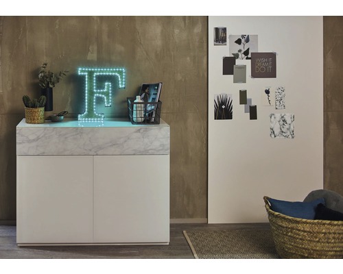 FlexLED 3D RGB Kant-en-klare LED-strip basisset, dimbaar in stappen, 3 m, 12V, DIY verlichte letters