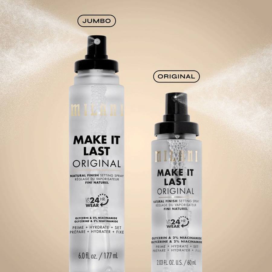 Milani Cosmetics Make It Last Original Natural Finish Setting Spray Jumbo Size 177ml