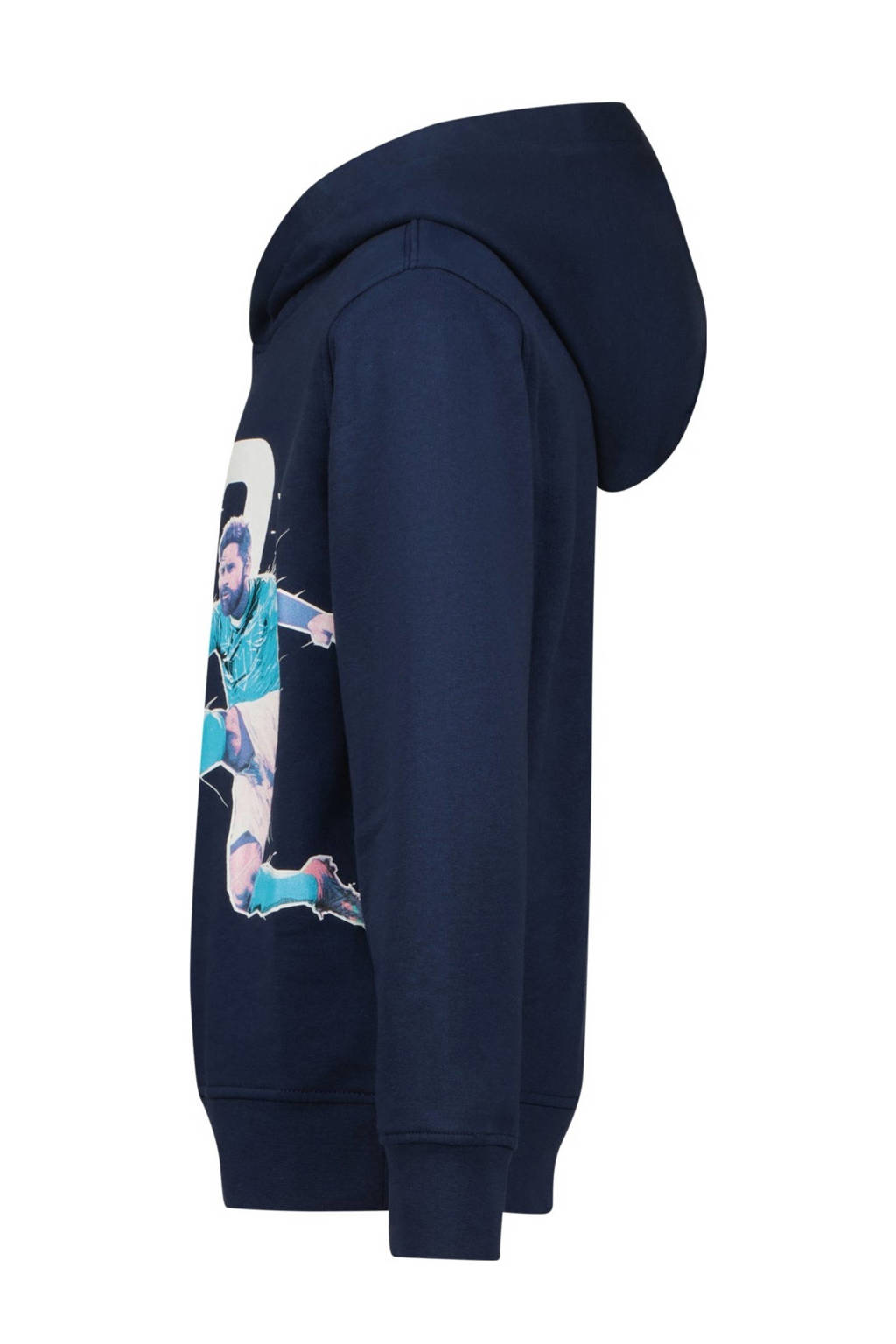 Messi hoodie Goal sweater met printopdruk donkerblauw