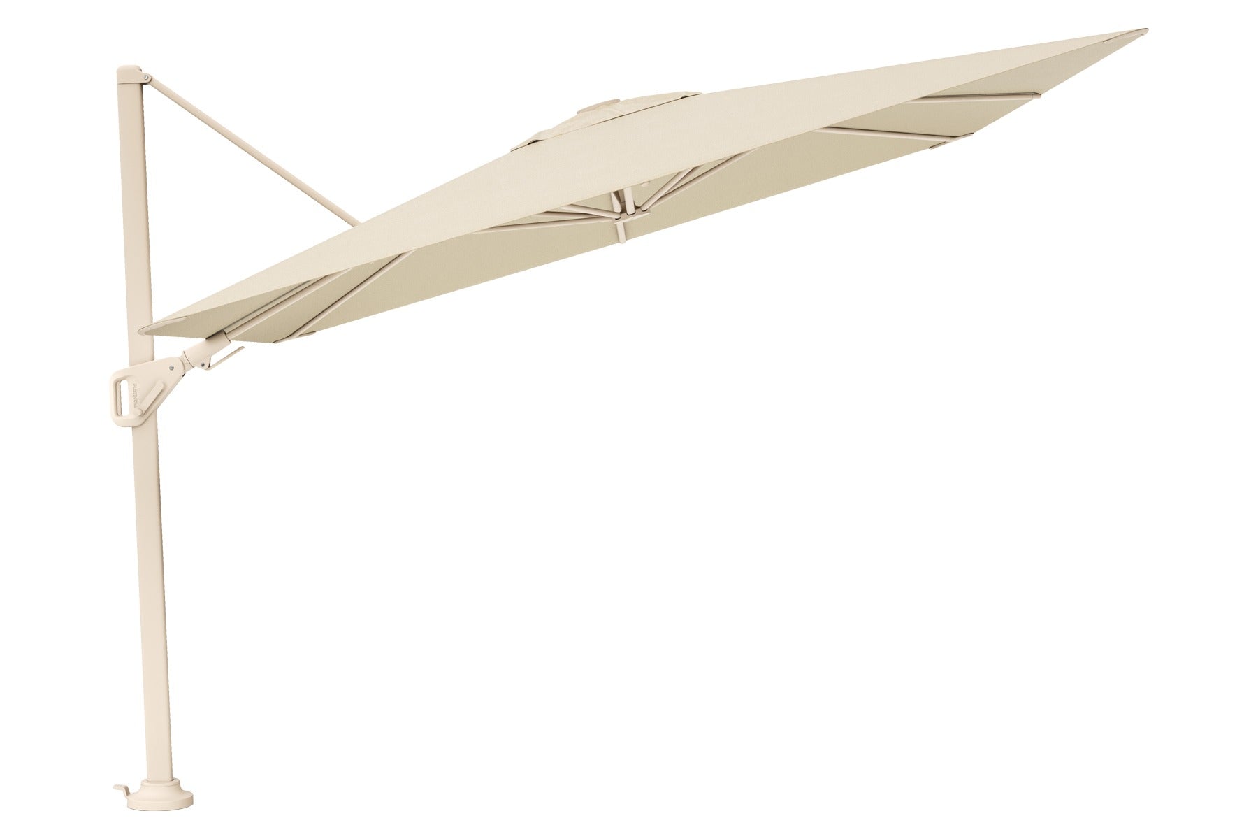 Platinum Nexus T2 zweefparasol Premium 3x3 âChampagneâsandstone frame