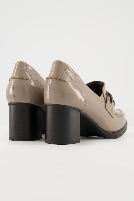 Tamaris Comfort Lackleder-Loafer, Wechselfußbett, recycelt