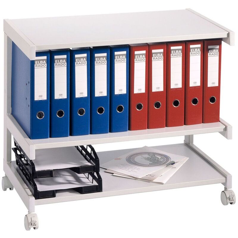 Multifunktionswagen Tarys, 3 Tablare, grau