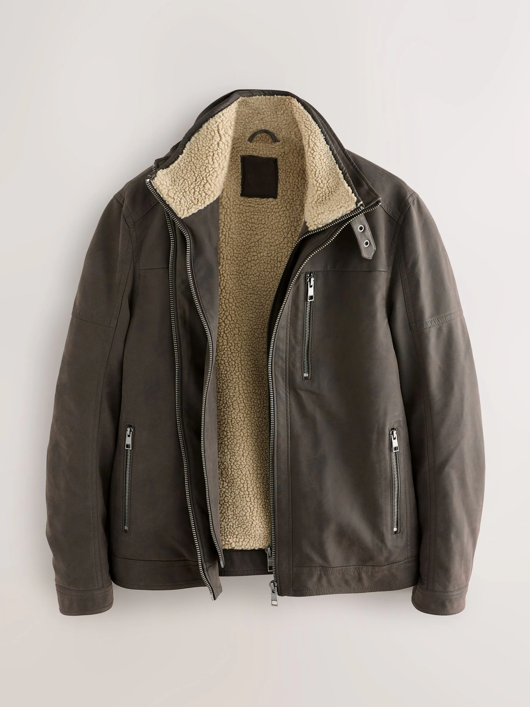 Bruin - Borg Lined Faux Leather Jacket