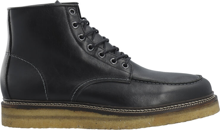Bianco BIAJESPER Moc Toe Boot Waxed Leather Black